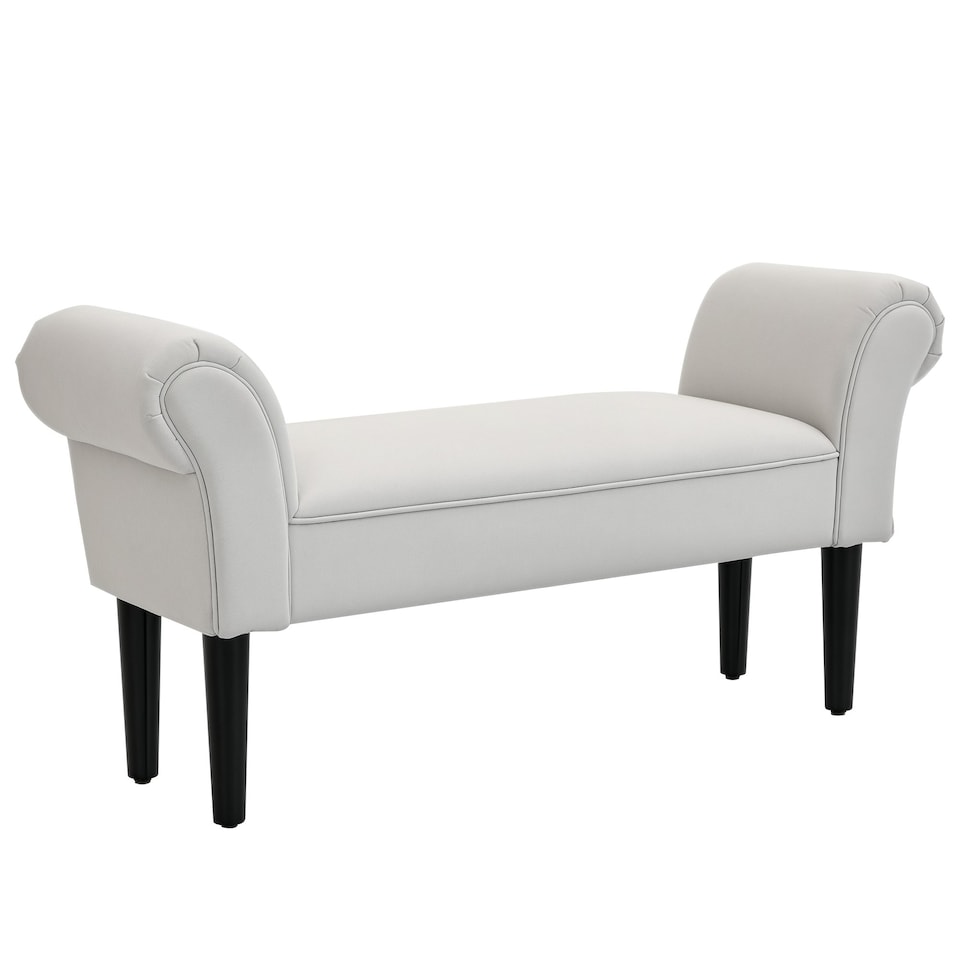 Chaise Lounge Bench - Pale Gray