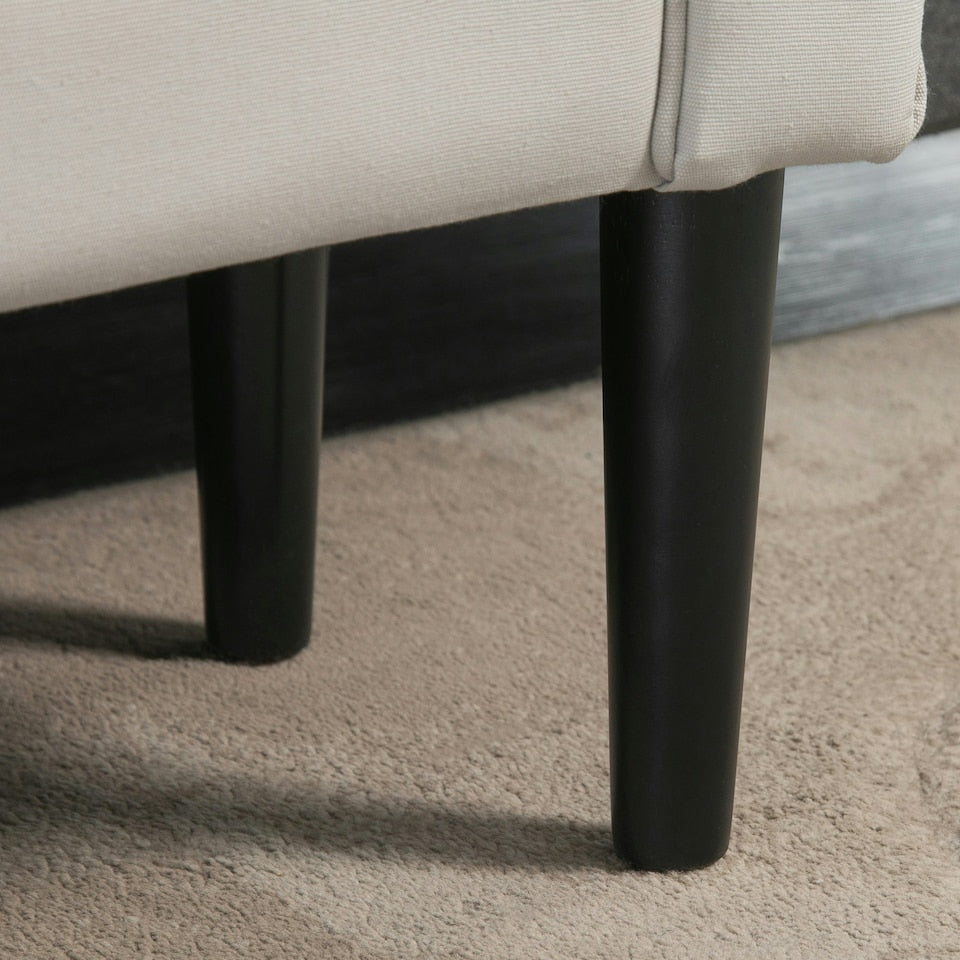 Chaise Lounge Bench - Pale Gray