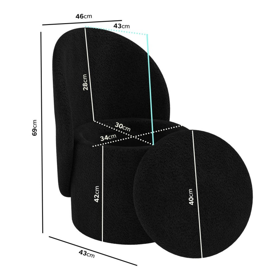 3-in-1 Cloudy Ottoman