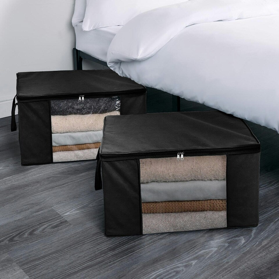 Black Underbed Storage Bags – 2 Pack