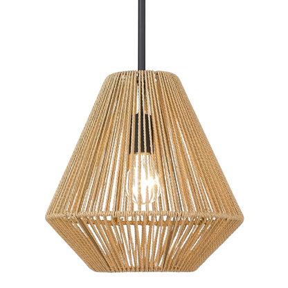 Boho Rattan Pendant Light