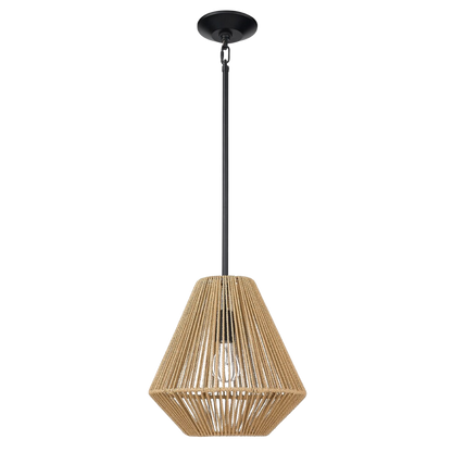 Boho Rattan Pendant Light