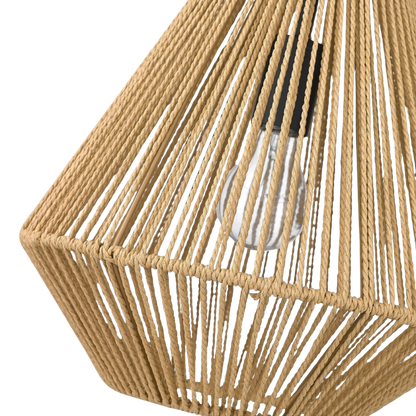 Boho Rattan Pendant Light