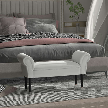 Chaise Lounge Bench -  Pale Gray