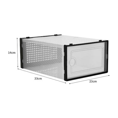 Living and Home Black Shoe Boxes – Set of 12