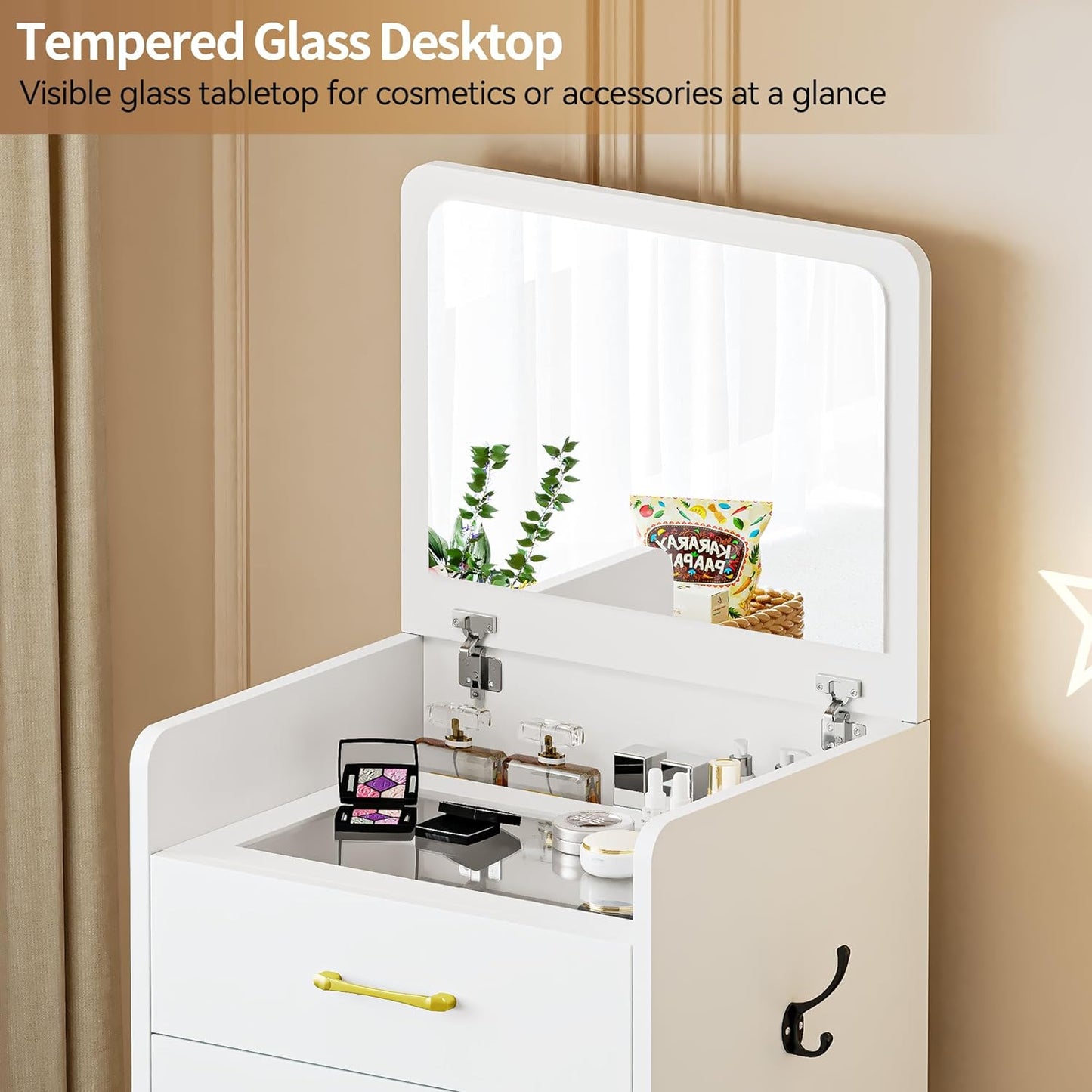 Vanity Drawer 3-in-1